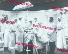 1908 Operating Room New Haven Hospital Connecticut Photo by T.S. Bronson 8 x 10