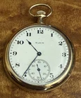 Antique Elgin 15j 12s Model 3 Grade 315 GF 20y Pocket Watch 1919 Running