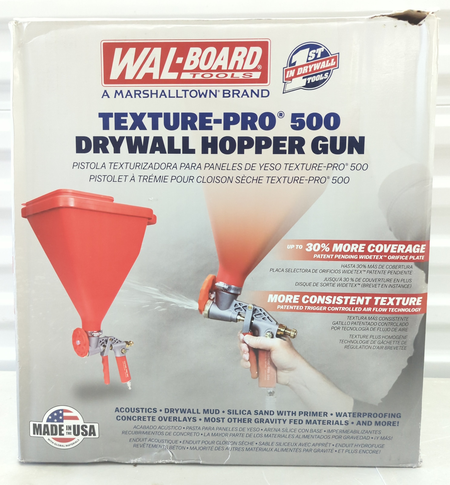 Marshalltown Wal-Board Texture-Pro 500 Drywall Hopper Gun