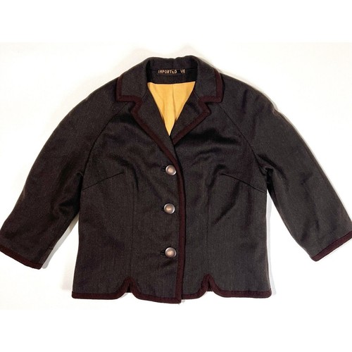 Vintage Impromtu Ve Jacket Women Medium* Brown Dark Academia Blazer