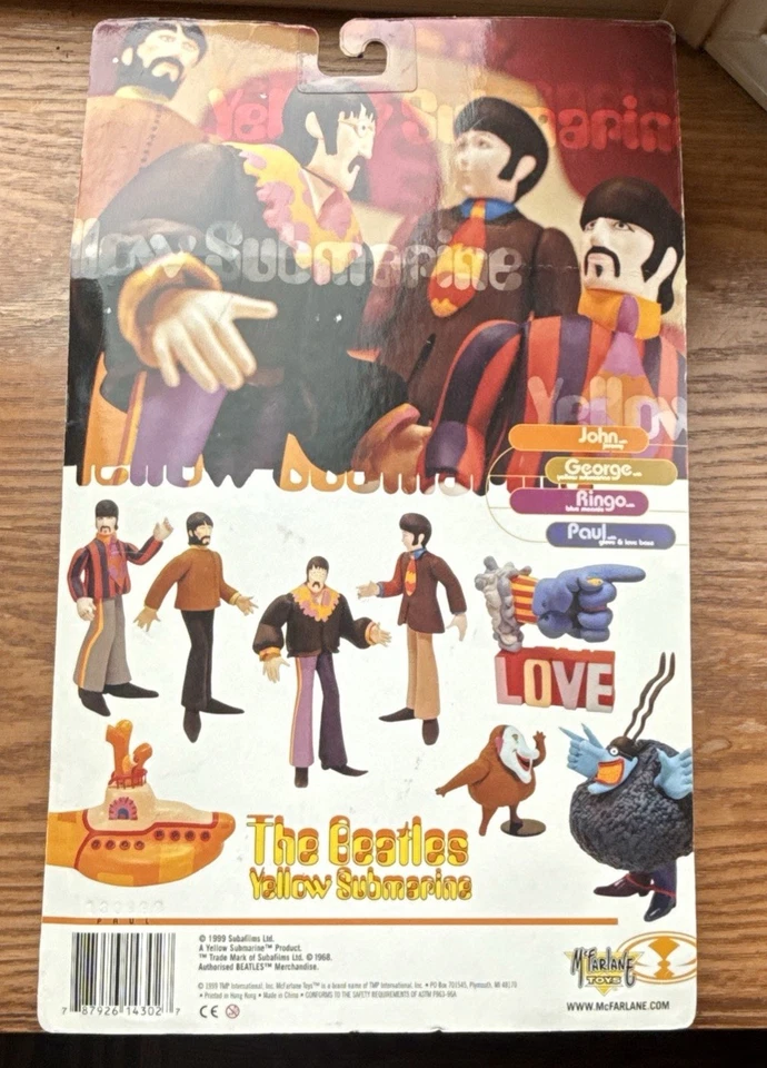 Figura de acción McFarlane Toys The Beatles Yellow Submarine Paul McCartney Love Foto 2 de 2