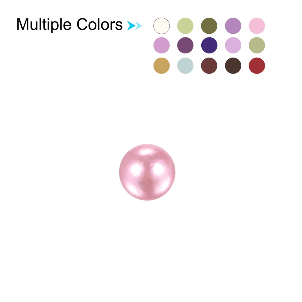 Pearl Rivet Studs Kit, 8mm Pearl Rivets Faux Pearls Rivets Pink 50 Set - image 4 of 4