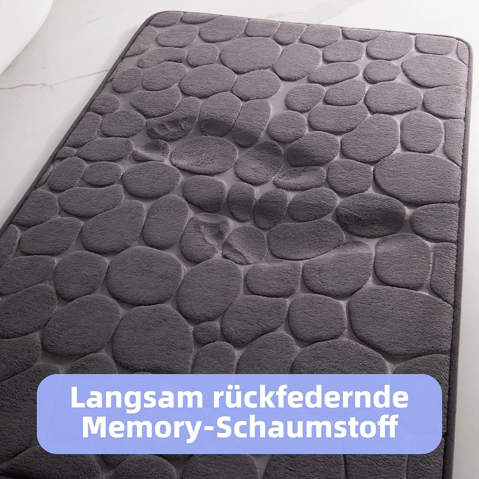Badematte Memoryschaum Badteppich Saugfähige Badvorleger Badezimmerteppich - Bild 3 von 4