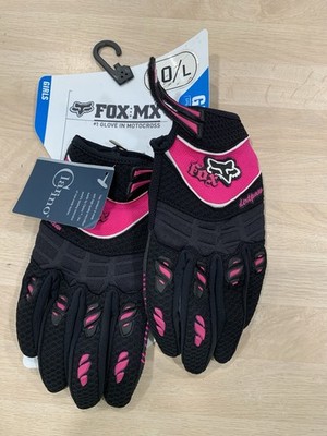 Fox Racing Youth Dirtpaw MX  Gloves Size Large Pink girls 10 NOS New kids