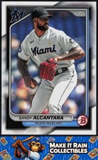 Sandy Alcantara 2024 Bowman #8 Miami Marlins