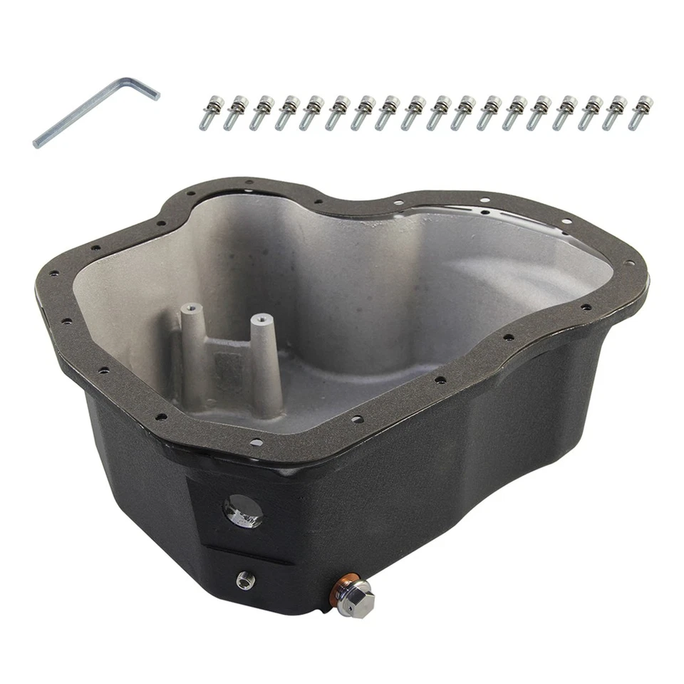 Cacerola de aceite de aluminio fundido de alta capacidad para GM Sierra GMC 2011-2016 6,6 LML Duramax Foto 4 de 4