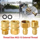 4PCS Pressure Washer Adapter Set Quick Disconnect Kit M22 Swivel 3/8'' Connects