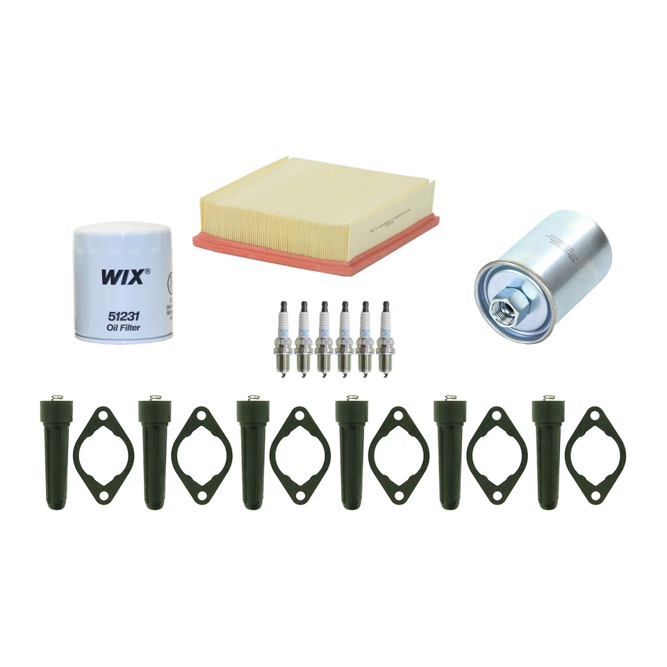 Kit de ajuste Wix NGK 6 velas de ignição e botas kit para Vanden Plas 4.0L L6 DOHC GAS - Imagem 2 de 2