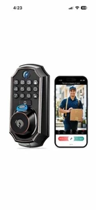 ARPHA Camera Smart Door Lock Fingerprint WiFi APP Doorbell Keyless Deadbolt
