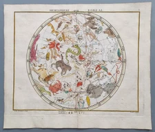 HEMISPHERE BOREAL J. FLAMSTEED J.B. FORTIN CELESTIAL MAP CELESTIAL MAP 1776