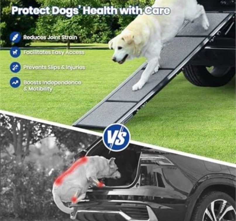 71” Folding Dog Ramp for Car SUV Truck - Image 2 of 2