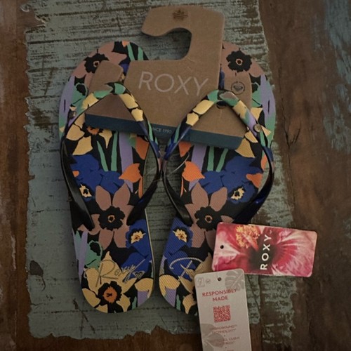 Roxy Chanclas Mujer Talla 6 Floral Playa Verano