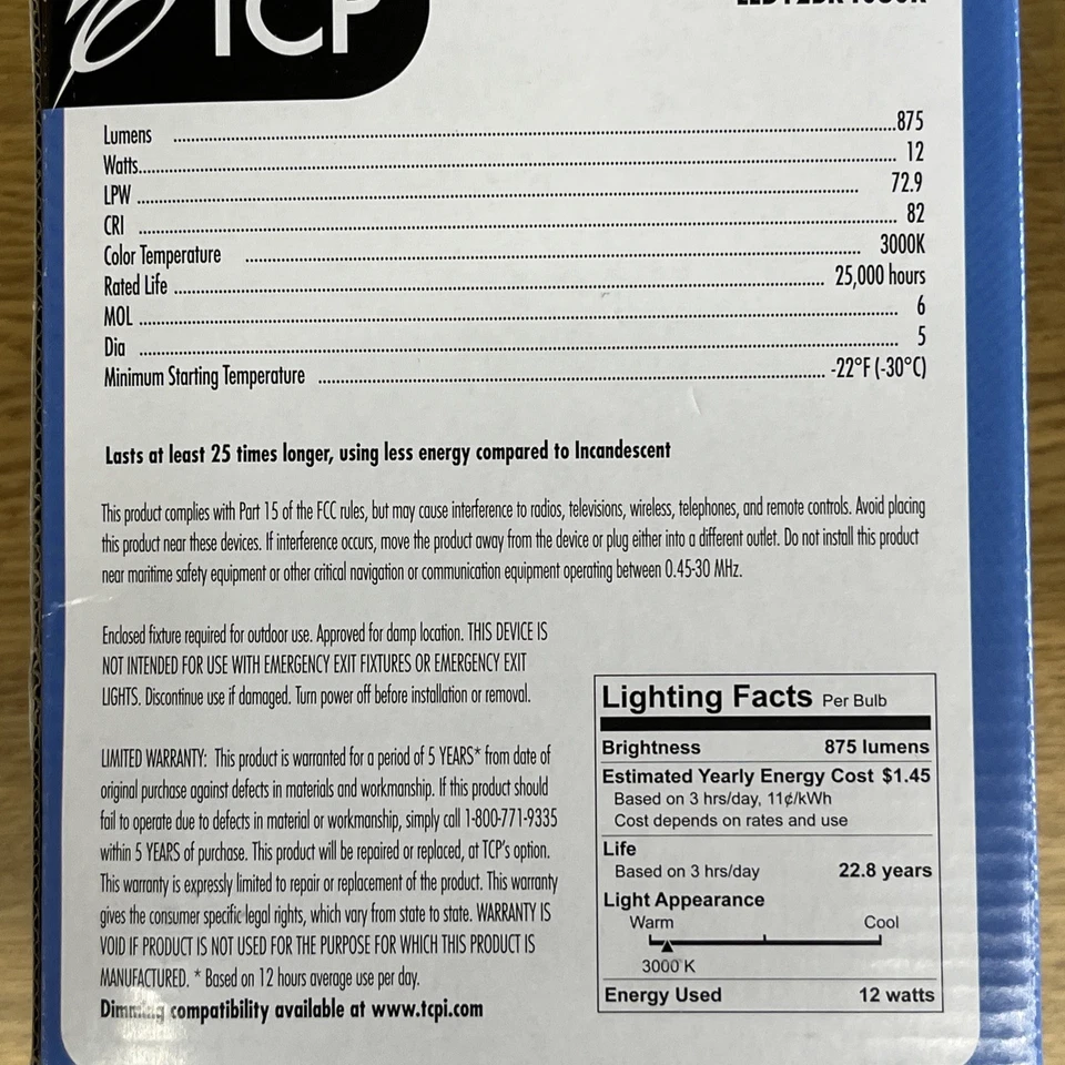 12Watt LED BR40- Case of 12 - Image 3 of 4