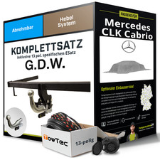 Anhängerkupplung abnehmbar für MERCEDES CLK Cabrio +E-Satz NEU