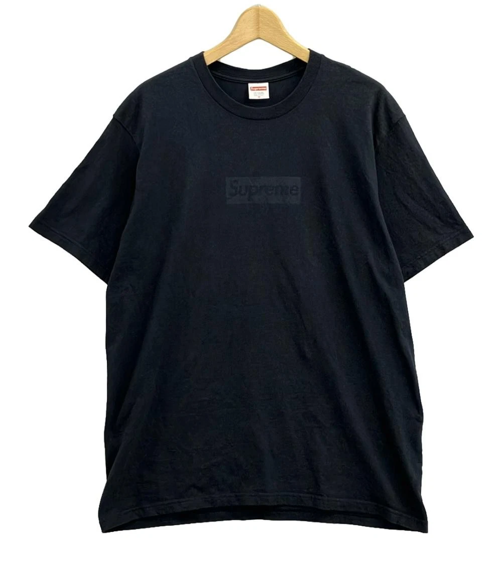 Tee shirt homme manches courtes Supreme Box logo bleu marine M occasion