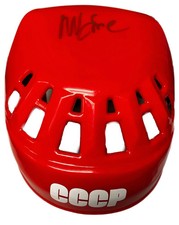 Mike Eruzione Miracle on Ic CCCP Russian  Lake Placid Hockey Helmet Hand Signed