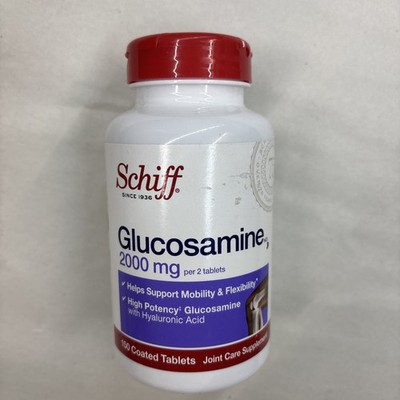 Schiff Glucosamine 2000mg with Hyaluronic Acid Supplement Coated Tablets -150 Ct