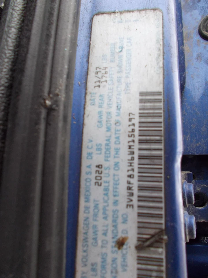 Used Manual Transmission Assembly fits: 1998 Volkswagen Jetta MT 1.9L turbo dies Foto 3 de 4