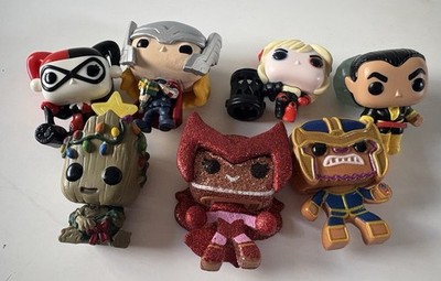 Lot 2022 Funko Marvel Advent Figures 5 Mini Pocket POPs Calendar Figures