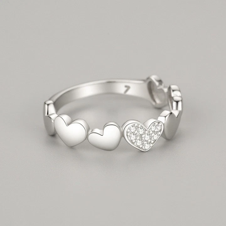 Anello D'amorre Donna Argento 925 - Immagine 3 di 3