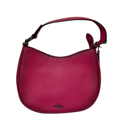 COACH Nomad Hobo Leather Pink 2WAY Shoulder Bag Women's Authentic Used