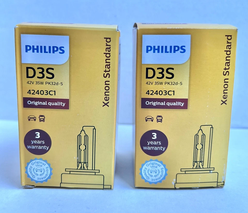 2x Nuevo OEM para Philips Xenstart D3S Juego de bombillas de xenón Lámparas de luz de cabeza HID Foto 2 de 4