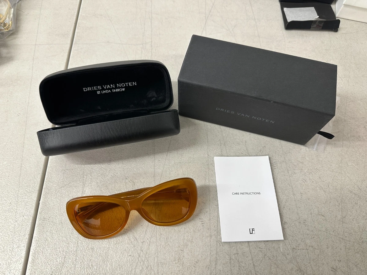 DRIES VAN NOTEN X Linda Farrow Gallery Black Cat 3 Eye Frame Sunglasses DVN/64/5 Women main image 2