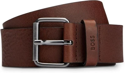 HUGO BOSS SERGE_GS SZ 40 LEDER GÜRTEL HERREN BRAUN [ 80 cm Lang ] NEU & OVP - Bild 1 von 4