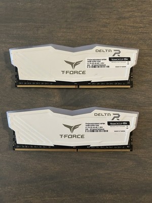 TEAMGROUP T-Force Delta RGB DDR4 32GB (2x16GB) 3200MHz White