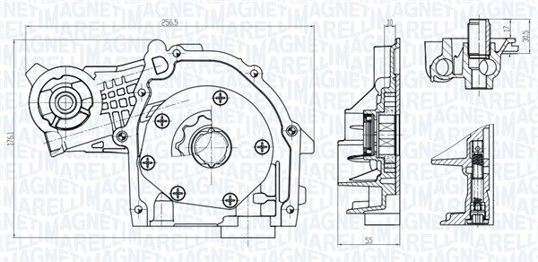 Magneti Marelli 351516000063 ÖLpumpe Passt Zu: Abarth 500 / 595 / 695, 500C / 59-image