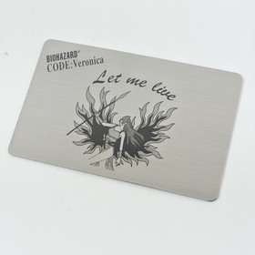 BIOHAZARD Resident Evil CODE VERONICA Limited Rockfort Prison Metal Plate 2201