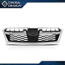 Fit For 2012-2014 Subaru Impreza Front Bumper Upper Grille Chrome Tirm