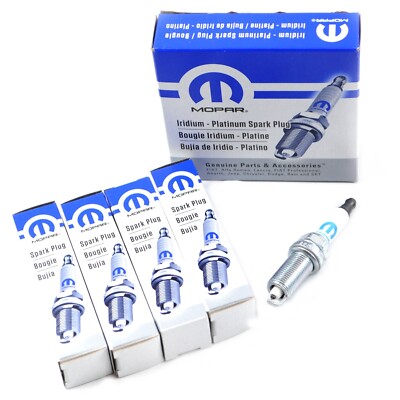 2013-2020 Chrysler Jeep Dodge Ram Set of 4 Iridium Spark Plugs Mopar SP148183AC