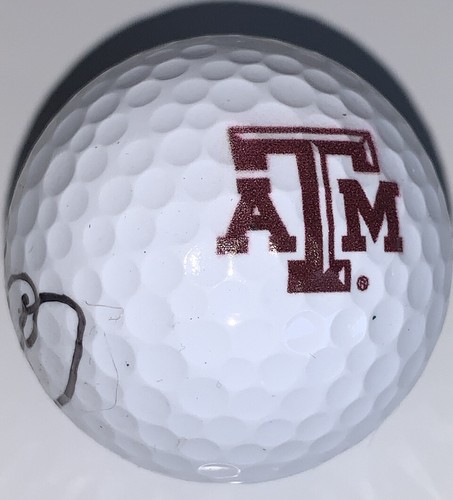 2025 MASTERS CAMERON CHAMP SIGNED AUTOGRAPH TEXAS A&M LOGO GOLF BALL JSA HH76122 - Imagen 2 de 5