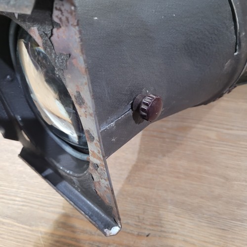 Industrial Theater Stage Spotlight Vintage Swivel Restore or Photo Prop No Light - Picture 13 of 23