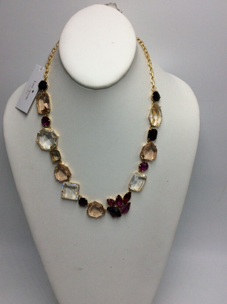 【人気】Kate Spade Goldtone & Multi-Stone ネックレス $148 Kate Spade golds tone multi crystal collar necklace