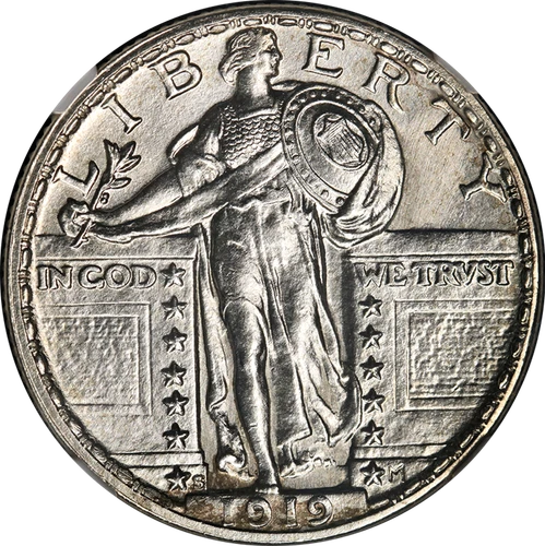 1919-S Standing Liberty Quarter NGC MS64 FH Key Date Strong Strike