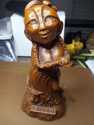 Coco Joes Hapa Hawaiin Hula Woman Figurine Vintage  6 1/2 