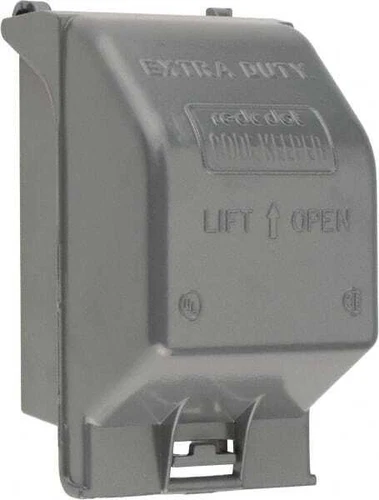 Thomas & Betts CKMUV Aluminum Receptacle Electrical Box Cover with Gasket