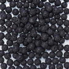 Wholesale 180 Pcs 4MM Lava Rock Stone 6MM 8MM 10MM Lava Beads For DIY Bracelets