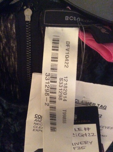 NEW BCBG BROWN TULUM Short-Sleeve Coated Faux-Fur Top $198 TQZ1Q422 SAMPLE - Picture 6 of 6