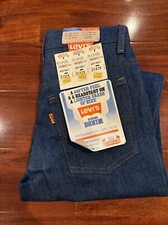 BRAND NEW Vintage Levi  s Student Bell Bottom Jeans 27 X 29 Orange Tab FREE SHIP