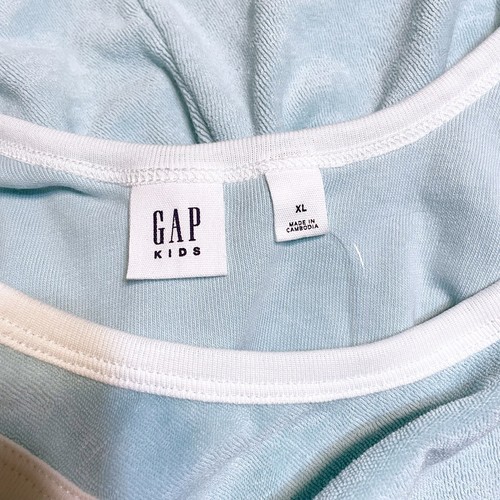 Gap Kids Towel Terry Dolphin Romper Girls Size XL 12 Mint Green New With Tags - Picture 3 of 4