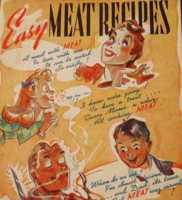 Detroit D. E. Thompson Easy Meat Recipes Cookbook National Live Stock Meat Board