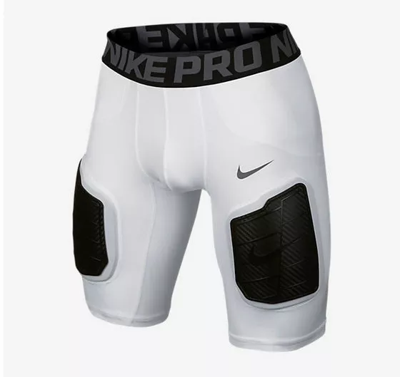 Nike Pro Hyperstrong Padded Compression Shorts Men's White/Gray