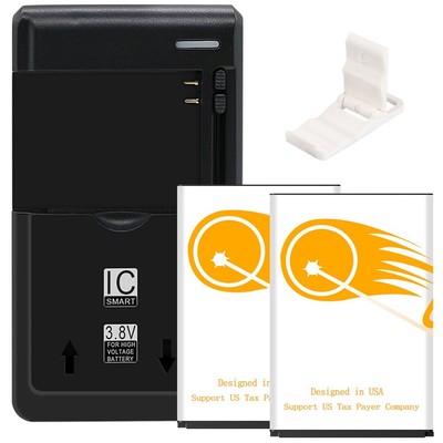 High Power 2x 3300mAh Battery External Charger Bracket for Sonim XP5 XP5700 NEW