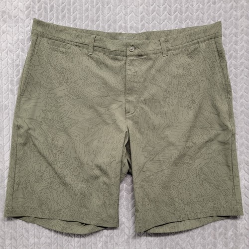 Nike Golf Standard Fit Dri-Fit Green Modern Print Shorts 803047 Men's Size 40