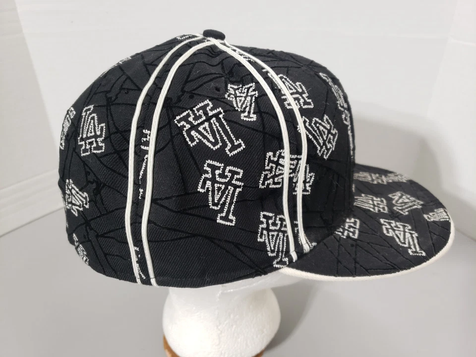 Los Angeles Dodgers шляпа LA 59FIFTY резинке NewEra 7 5/8 60,6 черный белый MLB шерсти - Изображение 4 из 4