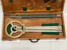 Salvaged Nautical Station Pointer | Marine Route Tool in Wood Case