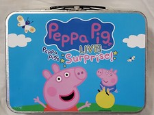 Peppa Pig Live Live Metal Lunchbox No Thermos Rare Vintage